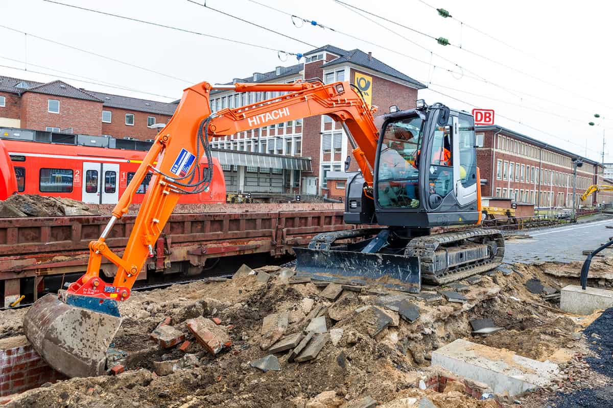 Bauarbeiten am Hauptbahnhof Münster
