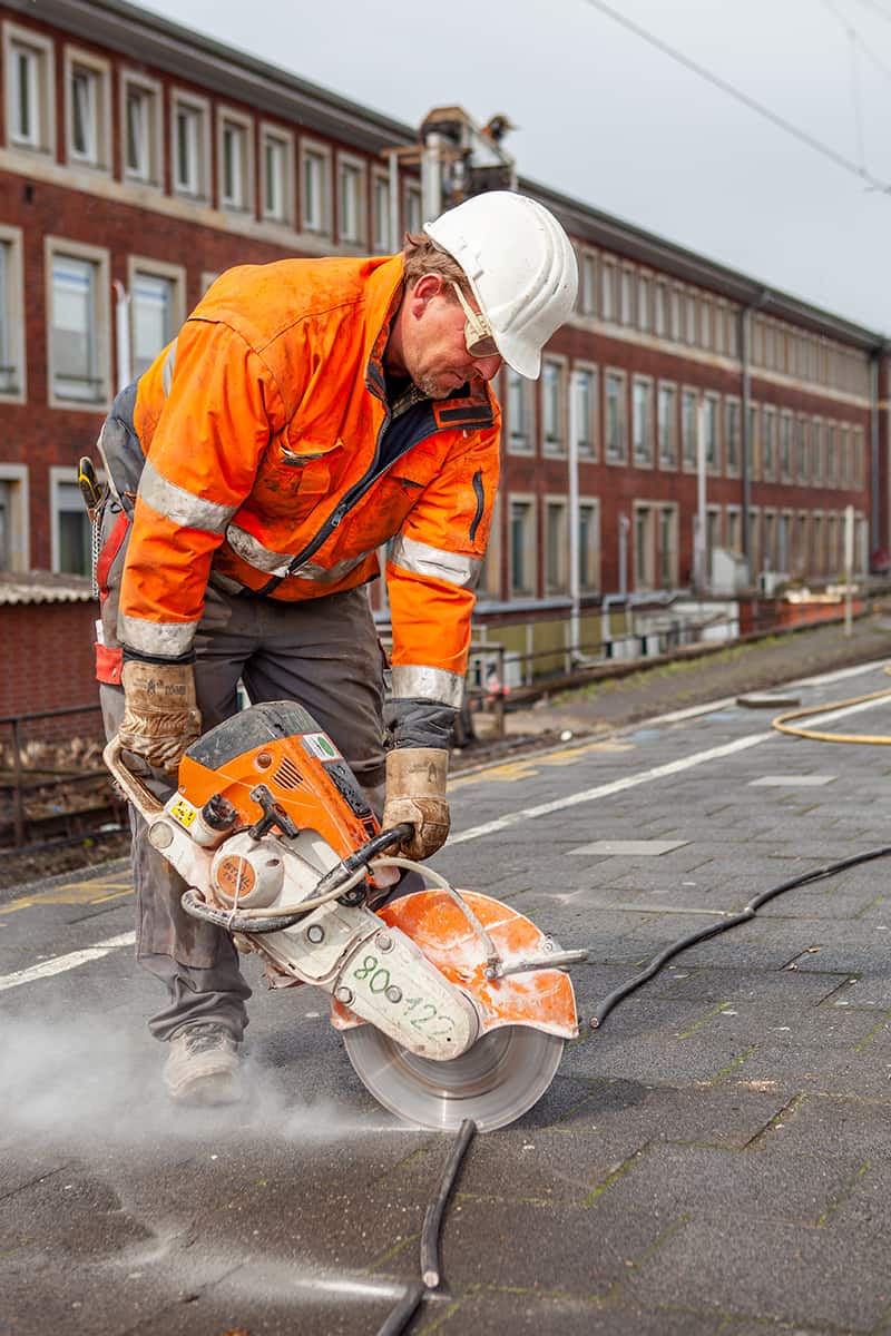 Bauarbeiten am Hauptbahnhof Münster