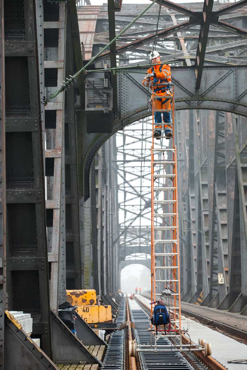 Bauarbeiten an der Baerler Brück